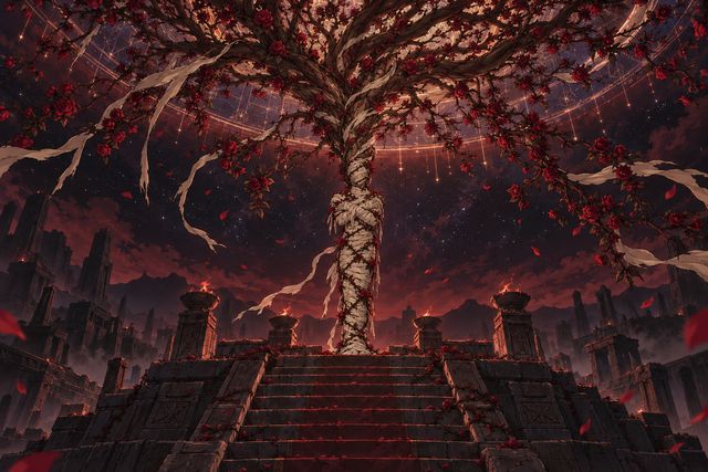 被缚之神·同人示意图（AI生成，非官方）