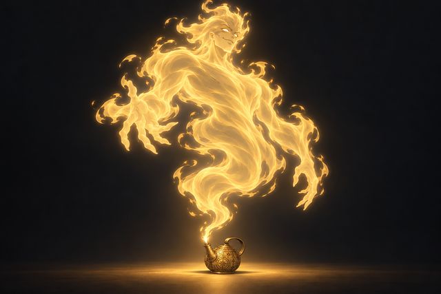 灯神·同人示意图(AI生成,非官方)