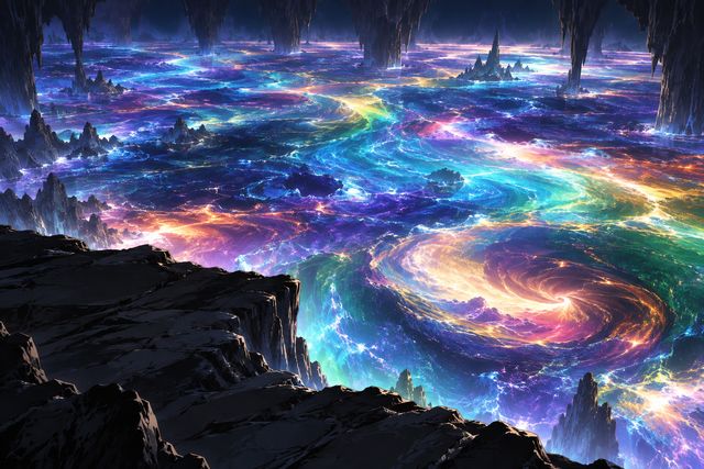 混沌海·同人示意图(AI生成,非官方)
